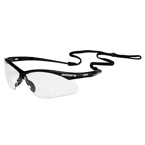 Jackson SG Safety Glasses with Black Frame and Hardcoat Anti-Scratch Clear Lens - 50000 - Titan Tools Direct