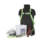 PeakWorks RK6 Series Reusable Roofer's Kits: Harness, Rope Grab, 25' Vertical Lifeline, Roof Bracket - V8257272 - Titan Tools Direct