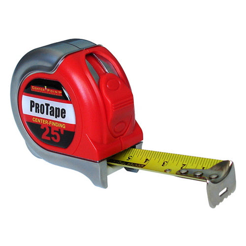 US Tape ProTape CR Series 1" x 25' CenterPoint Center-Finding Tape, Chrome/Red Case - 53825 53825 Titan Tools Direct