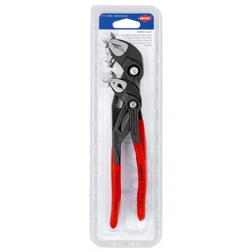 Knipex 2 pc Cobra Water Pump Pliers Set, Non-Slip Plastic - 00 31 20 V01 US