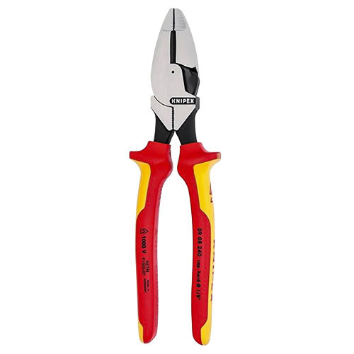 Knipex - 9 1/2" High Leverage Lineman's Pliers New England Head - 1000V Insulated (09 08 240 US)
