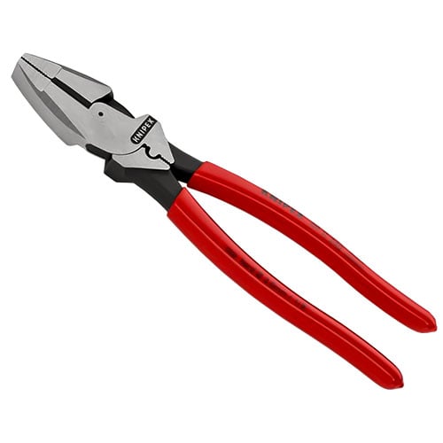 Knipex - 9 1/2'' High Leverage Lineman's Pliers New England w/ Tape Puller & Crimper (09 11 240)