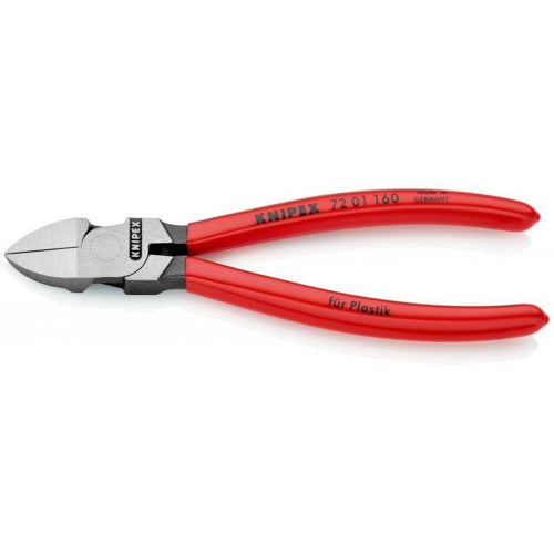 Knipex 6 1/4'' Flush Cutting Diagonal Pliers for Plastics (72 01 160)