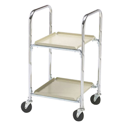 Charnstrom Two Shelf Compact Office Mail Cart with 4" Casters (M246) - Titan Tools Direct