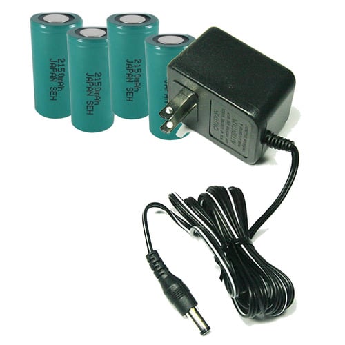 Pro Shot Laser - Smart Charger & Battery Kit w/ 4x C-Cell NiMH Batteries for Lasers - 500-0250M