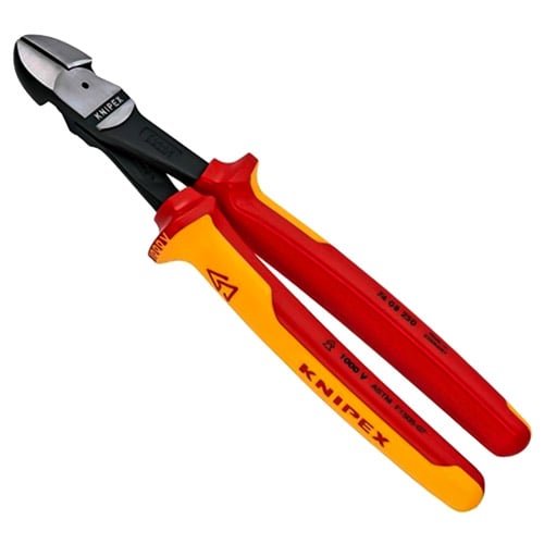 Knipex 10" High Leverage Diagonal Cutters - 1000V Insulated (74 08 250 US)