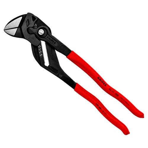 Knipex 12" Pliers Wrench with Non-Slip Plastic Grip (86 01 300)