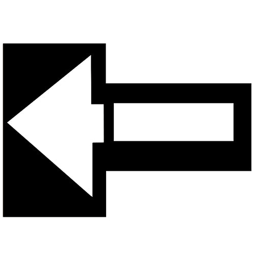  CH Hanson Large "STRAIGHT ARROW SYMBOL" PVC Commercial Stencil - 37" Long - 12436 - Titan Tools Direct