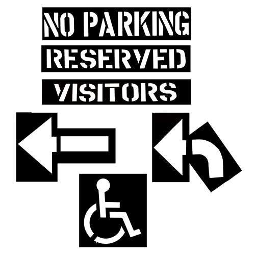 CH Hanson Parking Lot PVC Commercial Stencil Kit - 12460 - Titan Tools Direct