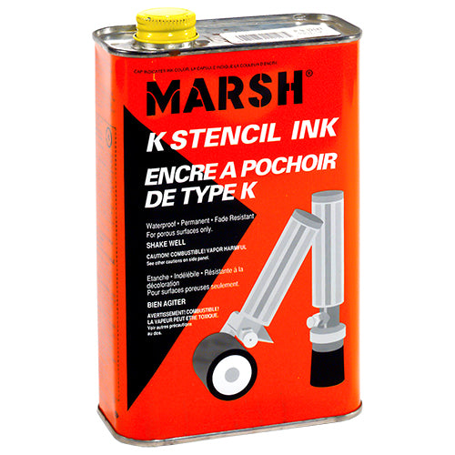  CH Hanson All Purpose Black Marking StenciI Ink - Gallon - 12160 - Titan Tools Direct