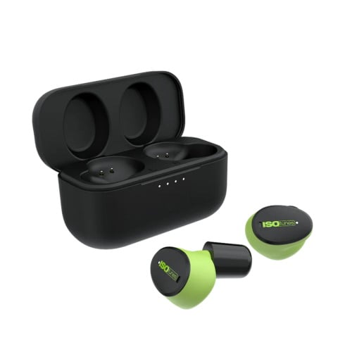 ISOTunes Free Aware True Wireless Bluetooth Earbuds, Safety Green - IT-15 - Titan Tools Direct
