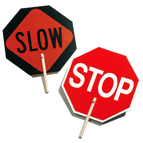 CH Hanson 60" Stop/Slow Sign with Plastic Pole - 55400 - Titan Tools Direct