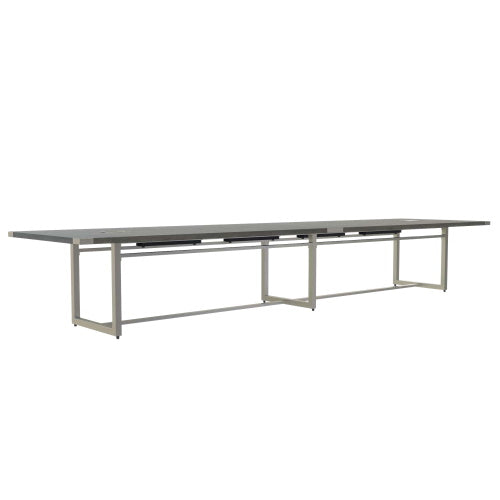 Safco Mirella Conference Table, Sitting-Height, 16', Stone Gray - MRS16SGY
