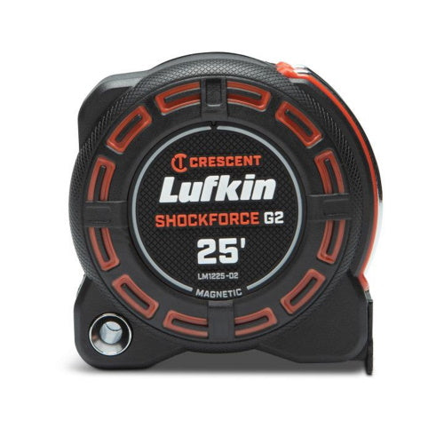 Lufkin 1-1/4" x 25' Shockforce™ G2 Magnetic Tape Measure - LM1225-02 - Titan Tools Direct