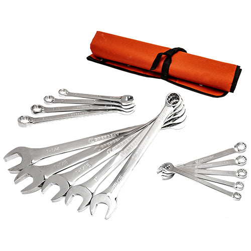  Crescent Tools 14 Pieces - 12 Point SAE Combination Wrench Set with Tool Roll - CCWS4-05 CCWS4-05 Titan Tools Direct