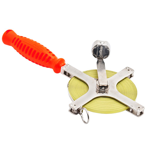  Lufkin 1/4" x 100' Derrick Chrome Clad Tape Measure - C2276DN - Titan Tools Direct