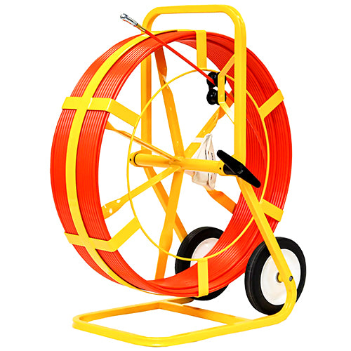 Jameson 3/8 in. x 600 ft. Good Buddy II Duct Conduit Rodder with All-Terrain Wheels - 11A-25-600M-AWK