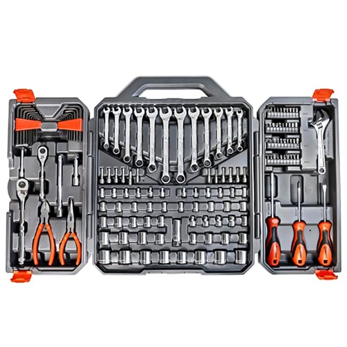 Crescent Tools 150 Pc. 1/4" and 3/8" Drive 6 Point SAE/Metric Professional Tool Set - CTK150