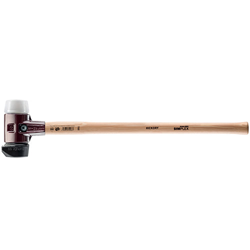 Halder 31.5 in. Simplex Sledgehammer with Superplastic & STAND-UP Black Rubber Inserts/Cast Iron Housing & Wood Handle - 3027.281