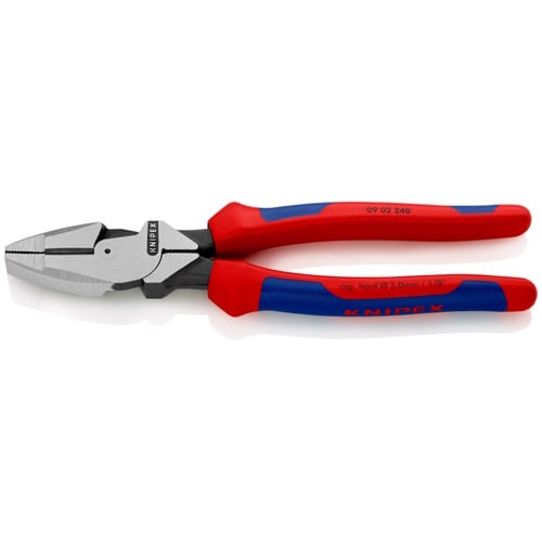 Knipex 9 1/2" High Leverage Lineman's Pliers New England Head - 09 02 240