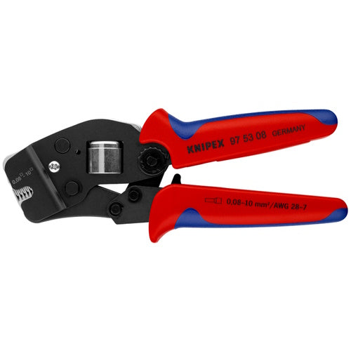 Knipex 7 1/2" Self-Adjusting Crimping Pliers For Wire Ferrules - 97 53 08