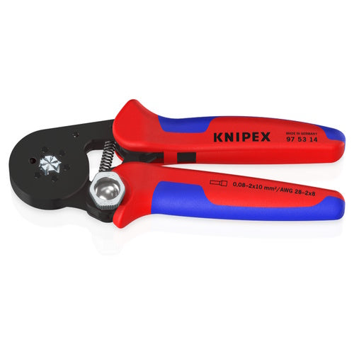 Knipex 7 1/4" Self-Adjusting Crimping Pliers For Wire Ferrules - 97 53 14