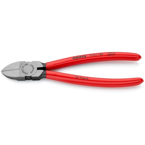 Knipex 7 1/4" Diagonal Pliers for Flush Cutting Plastics - 72 01 180