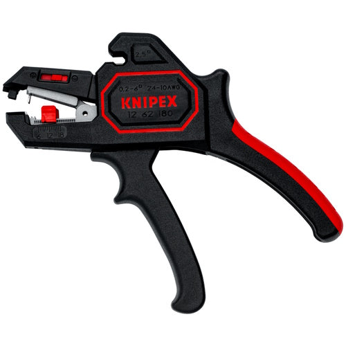 Knipex 7 1/4" Automatic Wire Stripper 10-24 AWG - 12 62 180 12 62 180 Titan Tools Direct