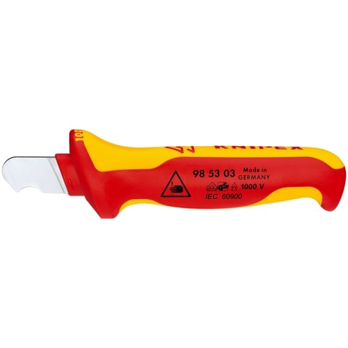 Knipex 7" Dismantling Knife-1000V Insulated - 98 53 03 98 53 03 Titan Tools Direct
