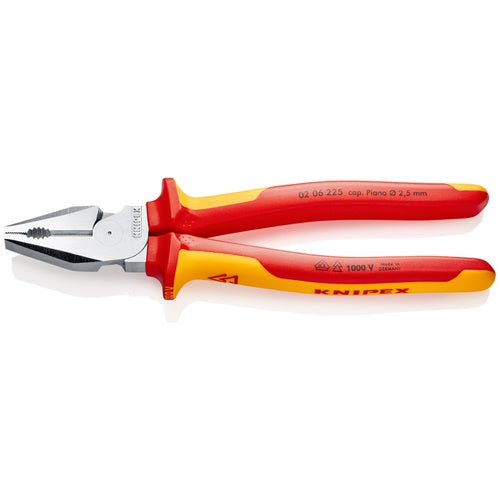 Knipex 9" High Leverage Combination Pliers-1000V Insulated - 02 06 225