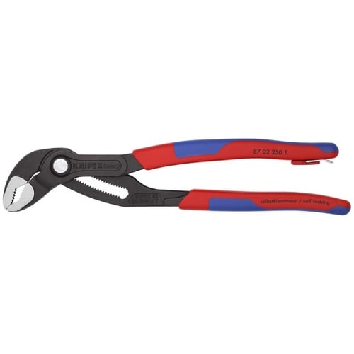 Knipex 10" Cobra Water Pump Pliers-Tethered Attachment - 87 02 250 T BKA