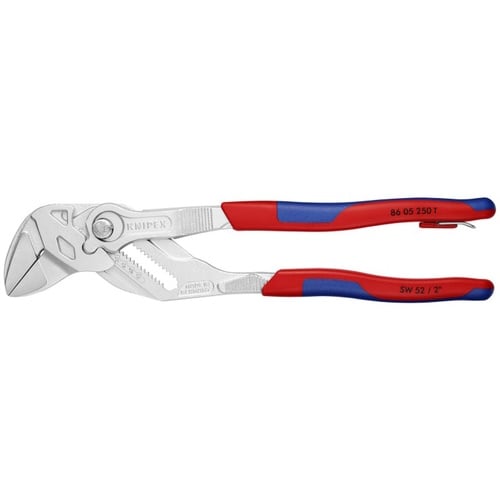 Knipex 10" Pliers Wrench-Tethered Attachment - 86 05 250 T BKA