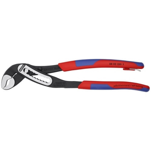 Knipex 10" Alligator Water Pump Pliers-Tethered Attachment - 88 02 250 T BKA