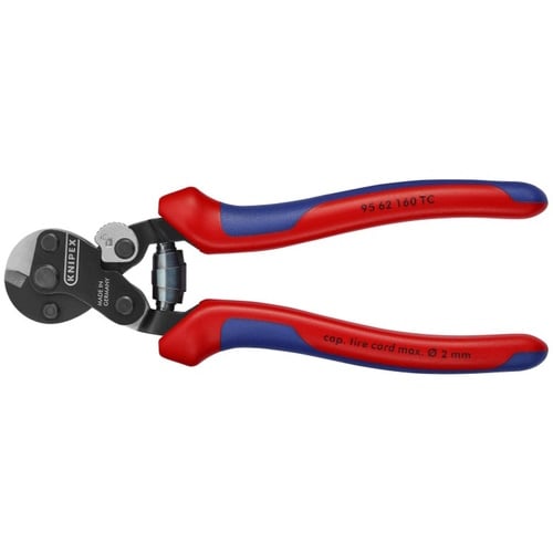 Knipex 6 1/4" Wire Rope Shears-Tire Cord Cutter - 95 62 160 TC 95 62 160 TC Titan Tools Direct