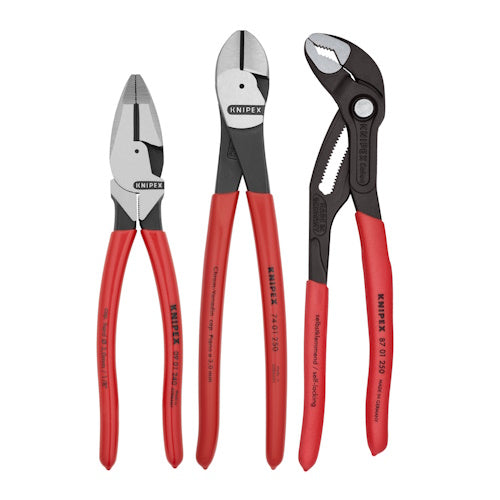Knipex 3 pc Pro Pliers Set - 9K 00 80 157 US 9K 00 80 157 US Titan Tools Direct