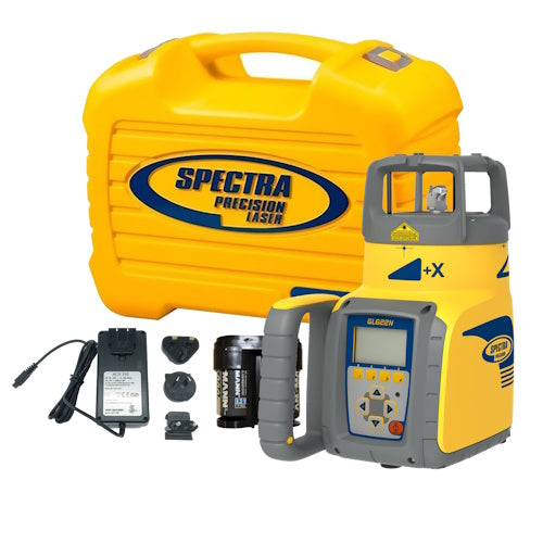 Spectra Precision GL622N Dual-Slope Grade Laser Base Unit, 10 Ah NiMH Rechargeable Batteries and Charger, Small Carrying Case - GL622N-BCC