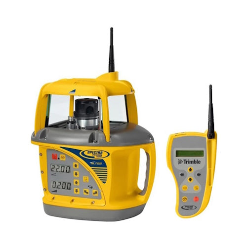 Spectra Precision Dual Grade Laser GL722, RC703 Radio Remote, 10 Ah NiMH Rechargeable Batteries and Charger, Carrying Case - GL722-BCR - Titan Tools Direct