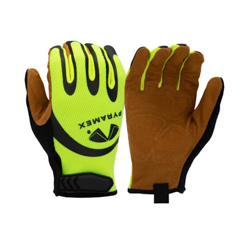 Pyramex Abrasion Resistant Leather Palm Gloves Hangtag, Size XL - GL104HTXL - Titan Tools Direct