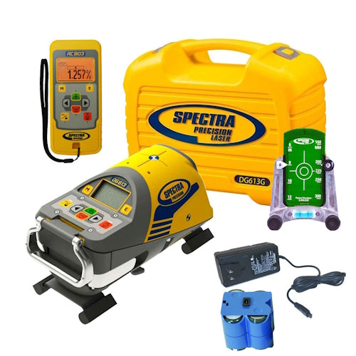 Spectra Precision DG613G Green Beam Pipe Laser, Standard Package - DG613G