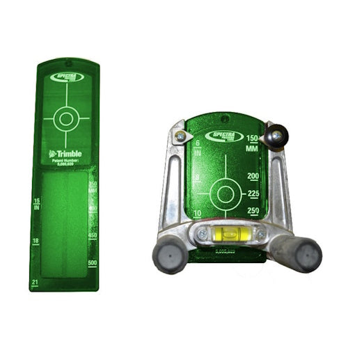 Spectra Precision In-pipe Target w/ 2 Plates, Optically Enhanced, Green - 956G - Titan Tools Direct