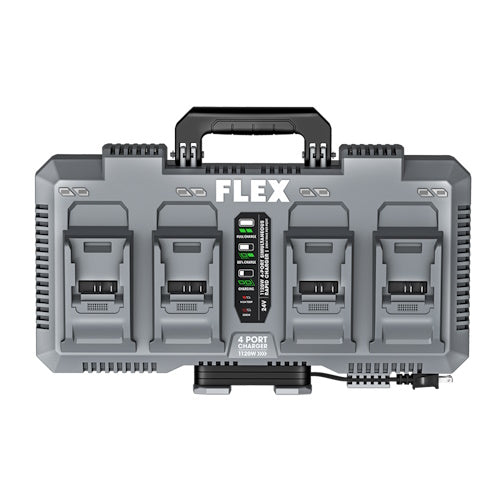 Flex Tools 1120W 4-Port Simultaneous Rapid Charger - FX0451-Z - Titan Tools Direct