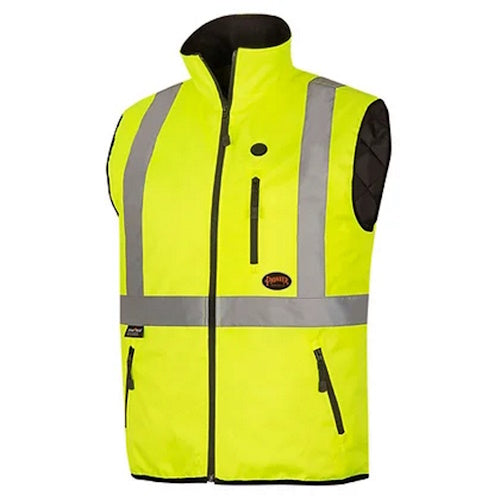 Pioneer Hi-Viz Heated Safety Vest - Hi-Viz Yellow/Green - (7 Sizes Available) - Titan Tools Direct