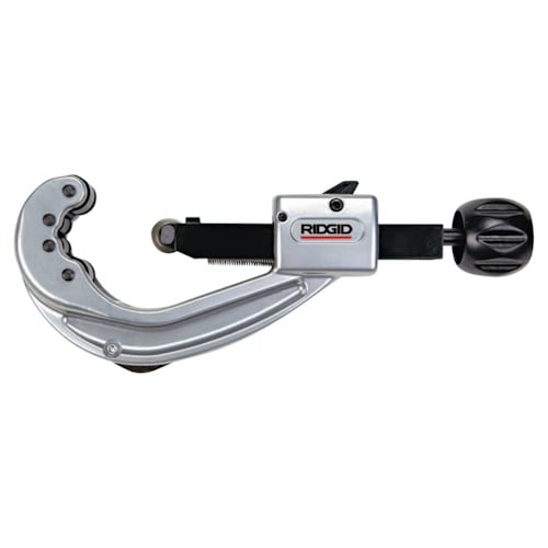Ridgid Quick-Acting Tubing Cutter, Model 152, 1/4 in to 2-5/8 in Cutting Capacity, Includes Fold-Away Reamer/Spare Cutter Wheel - 632-31642