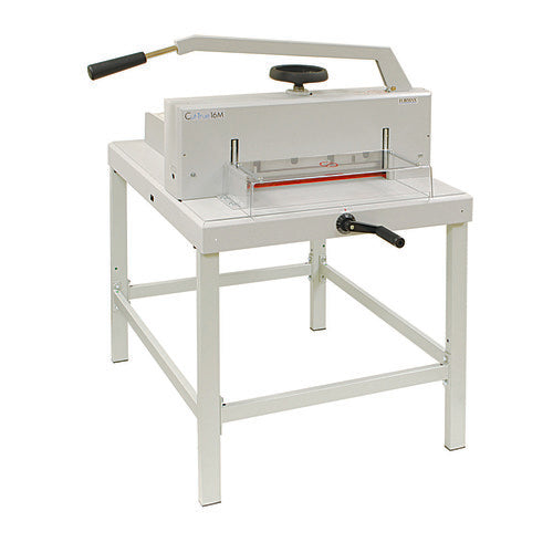 Formax Manual Guillotine Cutter w/ Laser Line & Metal Stand  - Cut-True 16M