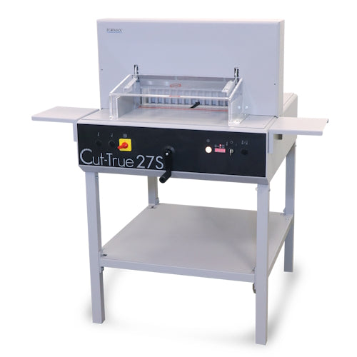 Formax Semi-Automatic Guillotine Cutter w/ Laser Line & Metal Stand  - Cut-True 27S