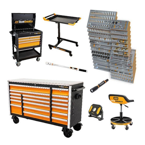GearWrench 1268 Piece MEGAMOD Master Mechanics Tool Set in Premium Modular Foam Trays w/ Tool Storage - MEGAMOD1268 - Titan Tools Direct