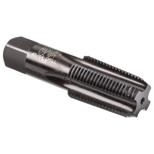 Ridgid Pipe Tap, 1/2 in-14 NPT, Taper, 4 Flutes - 632-35830