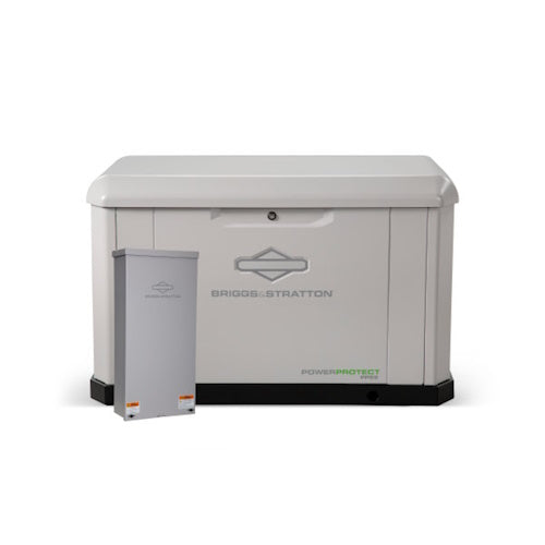 Briggs & Stratton PowerProtect PP22 - 22/22kW (LP/NG) Standby Generator w/ 200 amp Standard SED Transfer Switch + Symphony Power Mgmt. - 40783