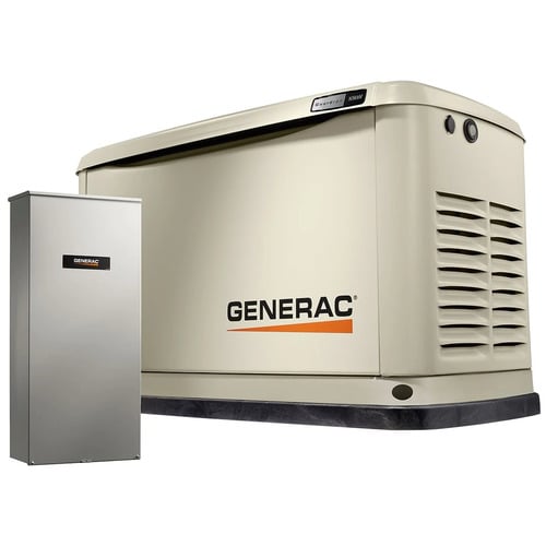 Generac 10kW Air-Cooled Home Standby with 16-Circuit, 100 Amp Transfer Switch - 7172