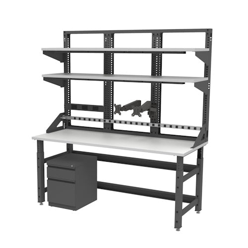 Safco - TechWorks Typical 8 Workstation - TWTYP8